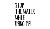 STOP THE WATER Gutschein